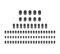 80 Pcs Black Rubber Vacuum Dust Covers For Car Carburetor Valve Assorted Sizes Kit Engine Sealing Protection Against Dirt Debris Long Lasting Material For Easy Install Maintenance Tool Set(80pcs)