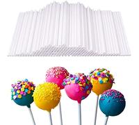 80 Pcs Cake Pop Sticks, Acrylic Lollipop Sticks Cake Pops Sticks Candy Sticks Stirring Rod for Making Funny Cake Dessert Cand Chocolates Cookies Party Supplies