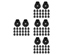 80 Pcs Car Wiper Arm Hole Protection Pad Silicone Black | Waterproof Reusable Guard for Windshield Pivot, Outdoor Parking, DIY Enthusiasts, Auto Detailers