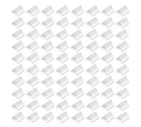 80 Pcs Card Stands Translucent Plastic DIY Card Holders 0.7 Inch Table Number Stands Clear Paper Board Clips for Cards Photos Memos Pictures Display Game Party Favor