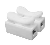 80 PCS CH2 Quick Connector Spring Wire Connectors Block, Electrical Cable Clamp Terminal Block Quick Terminals Connector Block for Electrical Wiring (White)