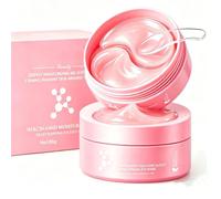 80 PCS Collagen Under Eye Patches, Pink Eye Masks for Dark Circles and Puffiness, Korean Hydrating Eye Skincare, Smile Line Patches for Face, Fine Lines & Eye Bags, Travel Essentials