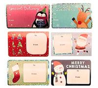 80 Pcs Gift Tags Stickers for Xmas Presents,Self Adhesive Labels Stickers for Kids,Premium Holographic Silver Foil Sticky Gift Labels with Easy to Write Clear Surface.
