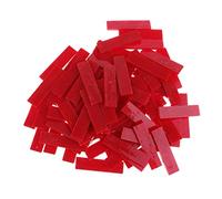 80 Pcs Glass Mosaic Tiles for DIY Arts Crafts Rectangle red