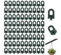 80 Pcs Greenhouse Accessories Nylon Twist Clips, Hanging Anchors for Inside Greenhouses Glazing Bar Channels, Secure Garden Clip for Glazing Bar Channels and Insulation