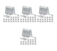 80 pcs Heavy Duty Cabinet Shelf Clips for File Cabinets, Iron Silver | 2.5x1.6x1.6cm Size, Easy Installation, Space Organization Aid, for Garage Storage and Retail Staff