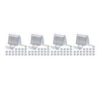 80 pcs Heavy Duty Cabinet Shelf Clips Iron Support for File Cabinets | 2.5x1.6x1.6cm Size, Silver Finish, Fast Shelf Repair for Office Storage and Warehouse Racking