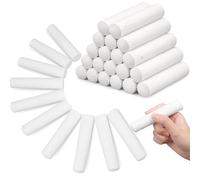 80 Pcs Jumbo Sidewalk Chalk for Kids, 10 cm Chunky White Chalks Bulk, Non Toxic Giant Playground Chalk Stick for Children Indoor Outside Outdoor Blackboard Garden Art Drawing Painting Classroom