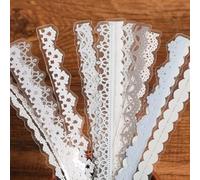 80 Pcs Lace Stickers Set Sliver Lace Scrapbook Stickers Vintage Style Vinyl Adhesive for Decoration Planners Scrapbook Laptops Journals Wedding Invitations Cups Vase Flower Pot Crafts Photo Frame