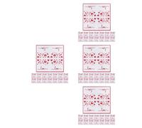 80 Pcs Love Printed Paper Napkins for Weddings and Proposals, Red