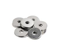 80 Pcs M10 Washers for Screws & Bolts, M10x25x1.5mm | Metal Flat Penny Washers, 304 Stainless Steel, Large OD Plain Wide Round Repair Metal Spacers Washer Set