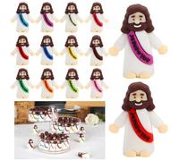 80 Pcs Mini Jesus Little Figures to Hide in Bulk and Pocket Seek Religious