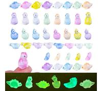 80 Pcs Mini Resin Dinosaur Variety Tiny Animals Figures Miniature Little Small Dinosaurs Figurines Bulk for Micro Fairy Garden Landscape Accessories Hide Crafts Decor