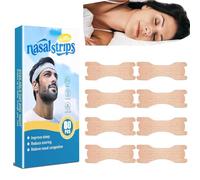 80 Pcs Nose Strip Anti Snoring Nasal Strips Large, Extra Strength Nose Strips Better Breathe Relieve Nasal Congestion Anti Snoring Improve Sleeping for Men Women (66 * 19mm) (80 Count (Pack of 1))