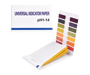 80 Pcs Ph Test Strips, Ph 1-14 Litmus Paper, 1 Pack Ph Strips, Ph Test Kit, Ph Tester for Drinking Water Saliva Cosmetic Pool Spa Soap Soil Fish Tank Pet Food Ph Test Monitoring