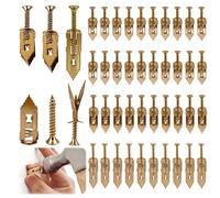 80 Pcs Plasterboard Fixings, Drywall Anchor Set, Heavy Duty Plugs And Screws Kit, 3 Sizes For Reliable Plaster Board Mounting In Home Office, Hanging Picture Clock Wall Light Cabinet