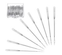 80 Pcs Sewing Machine Needles,Universal Heavy Duty 6 Sizes 65/9 75/11 80/12 90/14 100/16 110/18 Ballpoint Compatible with Singer Brother Janome Sewing Machine Needles Home Sewing Accessories with Box