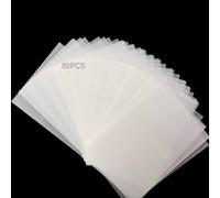 80 PCS Shrink Plastic Sheets, Shrinky Paper Sheet 20 x 14.5cm Heat Shrink Plastic Film Sheets Shrinky Art Paper Frosted Ruff n' Ready Sanded Shrinky Sheets for Kids Creative Craft Classroom Homemade