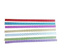 80 Pcs Stars Origami Paper Glitter Folding Papers Strips - Random Color Creative and Exquisite Workmanship