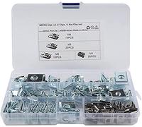 80 Pcs Thread Clip Nut Set U-Shaped Nut M4 M5 M6 M8 for Automobile Motorcycle Interior Trim Set