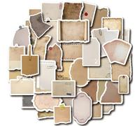 80 Pcs Vintage Scrapbook Paper Stickers - DIY Retro Diary Stickers for Scrapbooking, Photo Albums, scrapbooks, Magazine Accessories, Aged Writing Paper Stickers Aesthetic Junk Journal Supplies