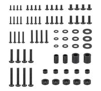 80 PcsTV Bracket Screwss, M4 M5 M6 M8 Vesa Screws for TV Wall Mount Screws, Universal TV Mounting Hardware Kit, TVs Bracket Bolts Fixings with Washers and Spacers for Most TVs Stands Mounts