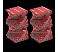 80 Pieces Double Sided Adhesive, Extra strong, Double Sided Adhesive Pads Compatible, Highly Durable, for Car, Home and Office, Square（30 x 30 mm）