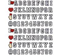 80 Pieces Letter Decoration Charms 0-9# Number, Alphabet ABC-Z Characters, DIY for Boy Girl Teens Men Women and Adults