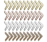 80 Pieces Metal Book Corner Protectors,20 x 14 mm Book Scrapbooking Corners Protector,Four Colors Reusable Retro Carving Books Corner Protector,for Protecting and Decorating Books,Scrapbooking.