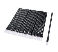 80 Pieces Mini Paint Brushes for PYO Cookies Multifunctional Disposable Paint Your Own Brushes Makeup Lip Brushes Nail Polish Brushes Lip Wands Applicators Lipstick Brush Lip Gloss -Black