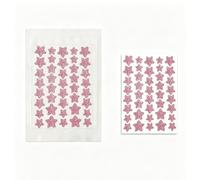 80 Pink Sparkling Stars Pimple Patches Clear Invisible Spot Care2pcs | Flexible For Both Daytime Outings Overnight Skin Care, You Can Apply The Patch Before Sleep And Remove It The Next Morning.