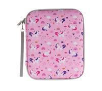 80 Pockets Card Holder for Yoto Card - Binder Folder with Zipper, Light Cards Case Organiser for Kids Adults for 2.3 * 3.4 Inch Mini Audiobook Playing Cards Toy, Unicorn