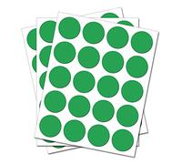 80 Round Green Circles - Removable Self Adhesive Waterproof Durable Vinyl Stickers - Digitally Cut to the sticker Shape - size 25mm