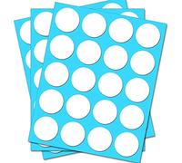80 Round White Circles - Removable Self Adhesive Waterproof Durable Vinyl Stickers - Digitally Cut to the sticker Shape - size 15mm