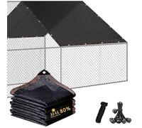 80% Shade Cloth 8x20 FT -Sun Shade Netting for Dog Kennels Greenhouses & Gardens Reinforced Grommets for Easy Installation UV Resistant Plant Cover