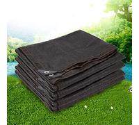 80% Shade Cloth UV-Resistant Black Shade Net for Greenhouse Outdoor Garden Plant Protection Grommeted Sunshade Fabric 2x5m (6.6x16.4ft) - Perfect for Patios & Terraces