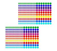 80 Sheets Color Coding Labels, 19mm Round Dot Sticker, 70pcs Per Sheet, 10 Different Assorted Colorful Circle Labels, Small Round Dot Stickers