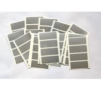 80 Silver Stickers - Sticky Coloured Self Adhesive Labels for Colour Coding