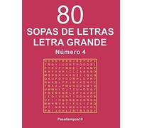 80 Sopas de Letras Letra Grande Número 4