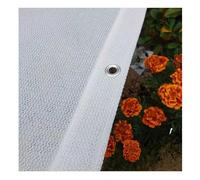 80% Sunblock Shade Cloth with Grommets, White Sun Mesh Shade Tarp HDPE Outdoor UV Resistant Shade Cover 1x1.0m 2x3.0m 3x4.0m 4x6.0m 5x6.0m Greenhouse Shading Netting(3.0x8.0m(9.8x26ft))