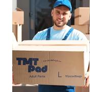 80 TMTpad Day & Night Pull-Up Pants in Generous Large Size in a Box | Adult Incontinence Nappies | Disposable, Leak-Proof, 5-Layer Ultra Absorbent Protection | Unisex Adult Diapers for Men & Women