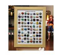 (80 Types Ores) 80pcs Natural Mineral Stone Specimens Collection - Vibrant Crystal Agate Garnet Decorative Pieces
