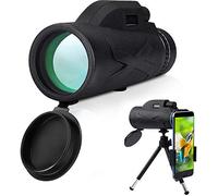 80 x 100 High Power HD Monocular with Smartphone Holder and Tripod Waterproof Monocular with for Bird Watching, Hiking, Hunting, Travel, Camping,Monocular Telescope
