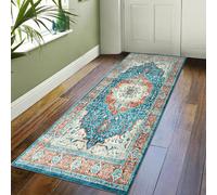 (80 x 150 cm (2 ft 6 in x 5 ft)- Floor Runner Rug/Carpet, Blue Traditional) Extra Large Traditional Rugs Modern Carpet Doormat