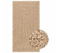 (80 x 150 cm, square) vidaXL Rug Floor Carpet for Indoor and Outdoor Door Mat Kitchen Rug Jute Look