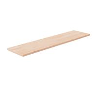 Vidaxl Shelf Board 80X20X1.5 Cm Untreated Solid Wood Oak