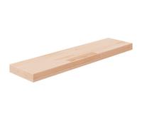 (80 x 20 x 4 cm (L x W x H)) vidaXL Solid Wood Oak Shelf Board Untreated Wooden Storage Shelf Multi Sizes