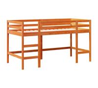 (80 x 200 cm) vidaXL Kids' Loft Bed with Ladder Bunk Bed Wax Brown 80x200 cm Solid Wood Pine