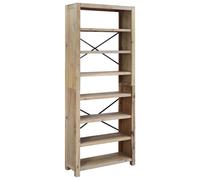 vidaXL 7-Tier Bookcase 80x30x200 cm Solid Wood Acacia