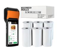 80 x 40 mm Till Rolls BPA Free Thermal Receipt Paper Rolls for Just Eat, Uber Eats & Mobile Card Machines PDQ Credit Card Machines, POS Cash Register (60 Rolls)